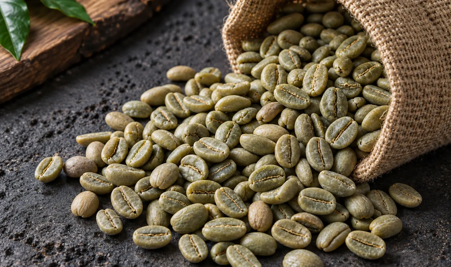 Java green coffee beans